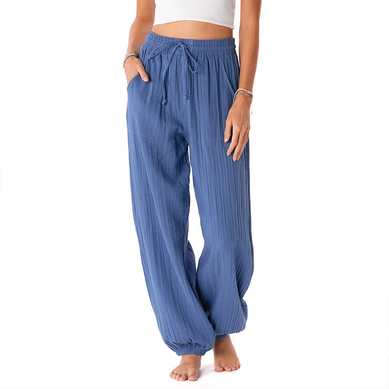 Ocean Blue Cotton Castaway Pants