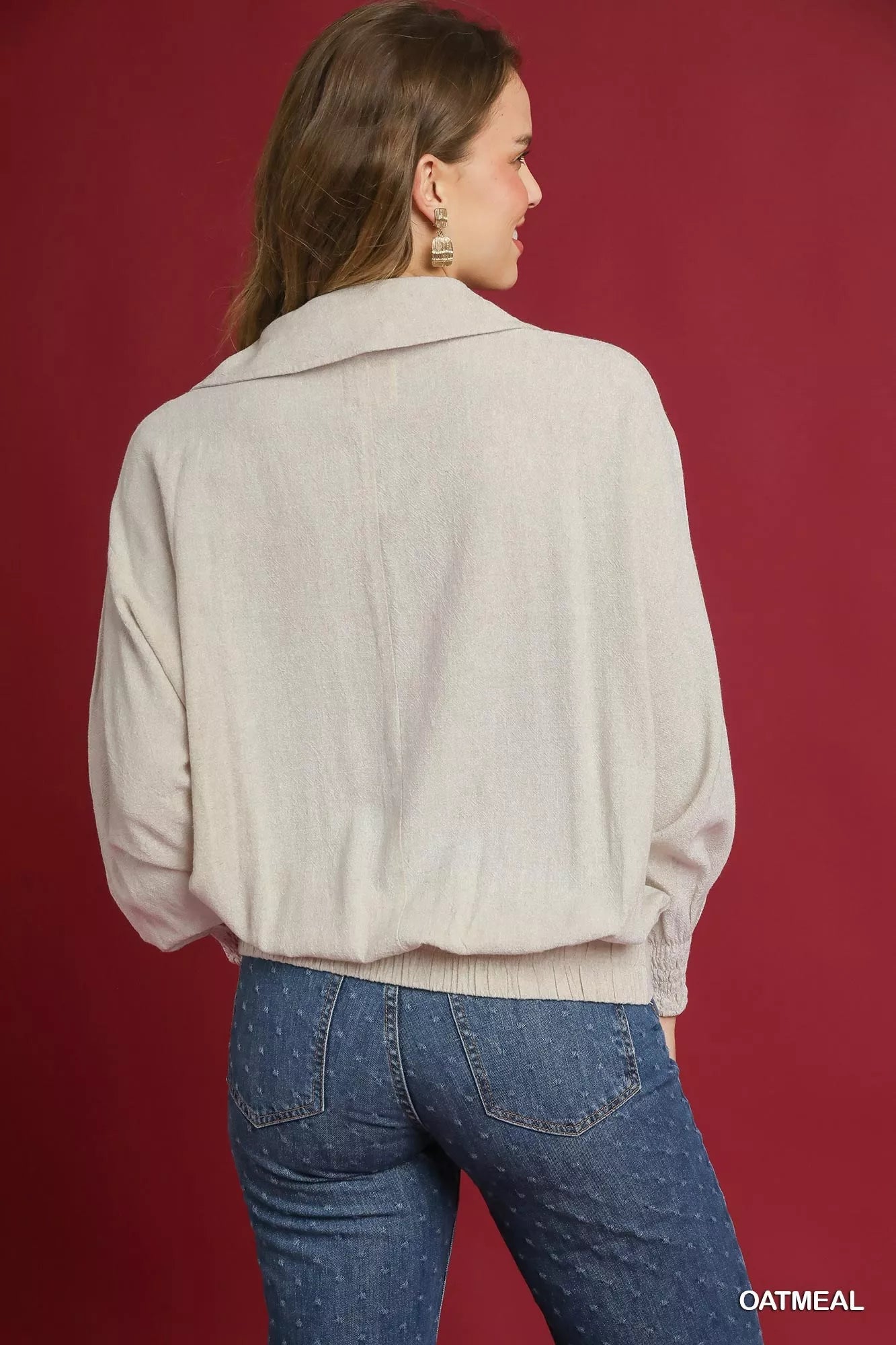 Coastal Charm Linen Blouse