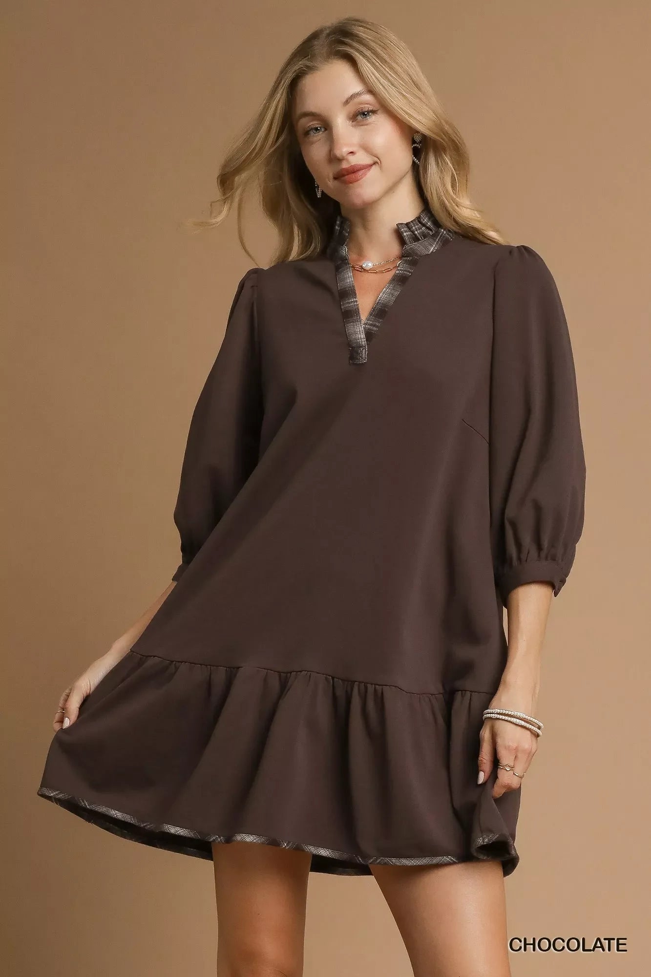 Weekend in Napa French Terry Cotton Blend Dress