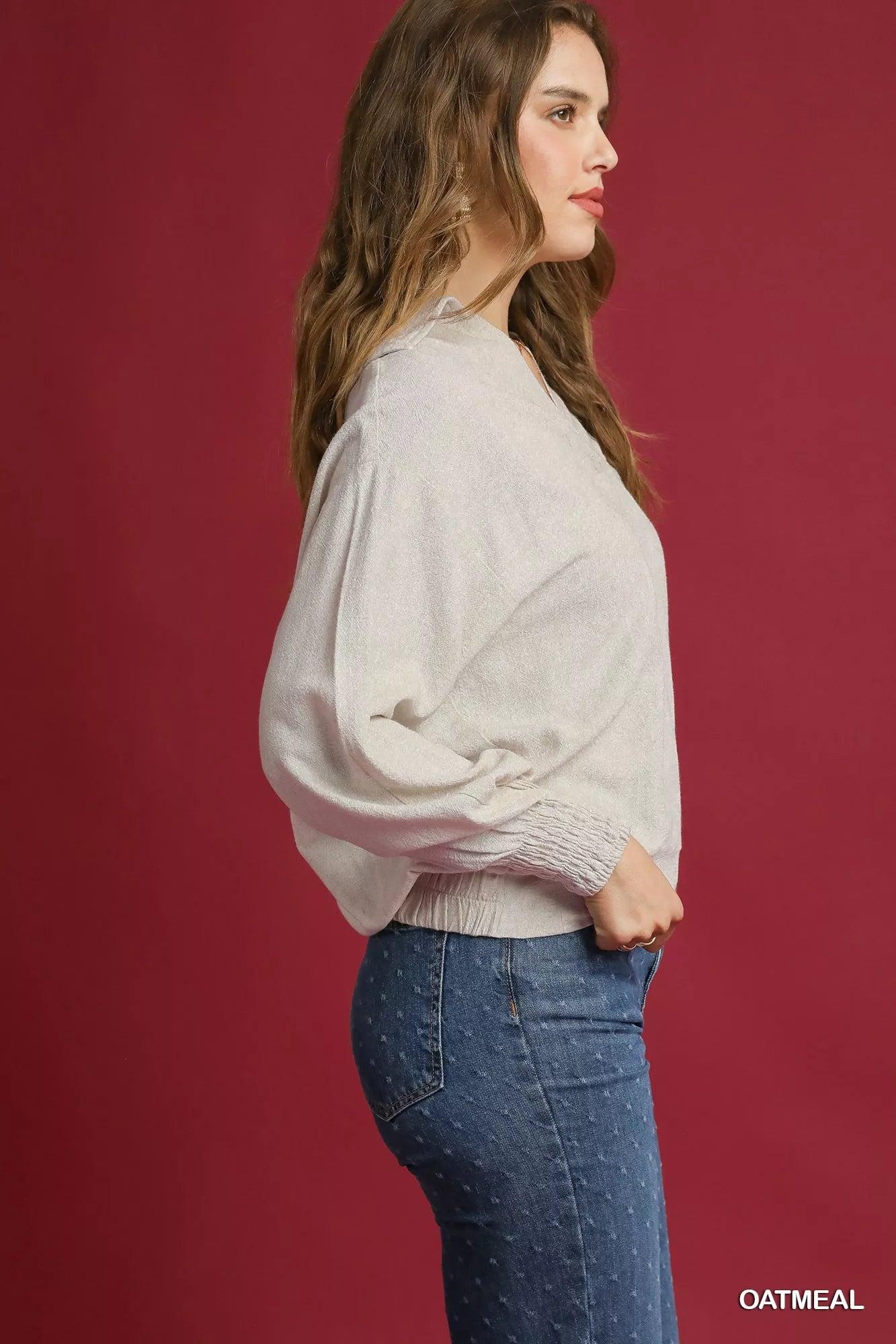 Coastal Charm Linen Blouse