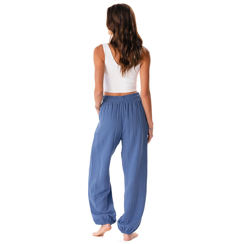 Ocean Blue Cotton Castaway Pants