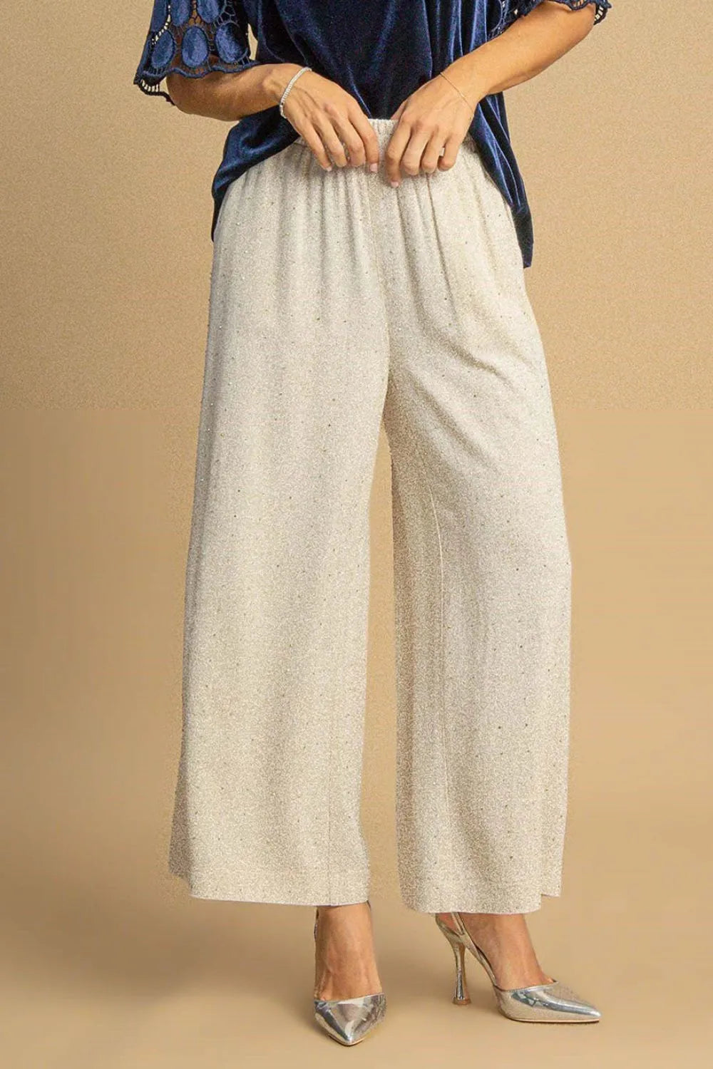 California Coast Sparkle Linen Pants