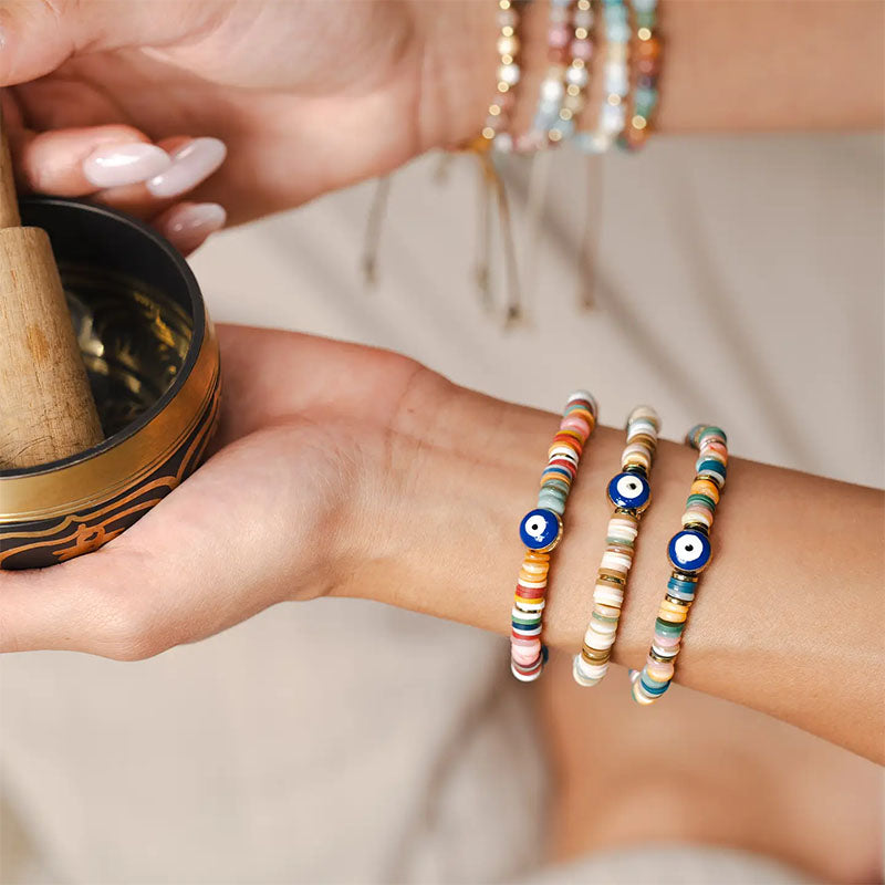 Sunset Gazer Evil Eye Bracelet
