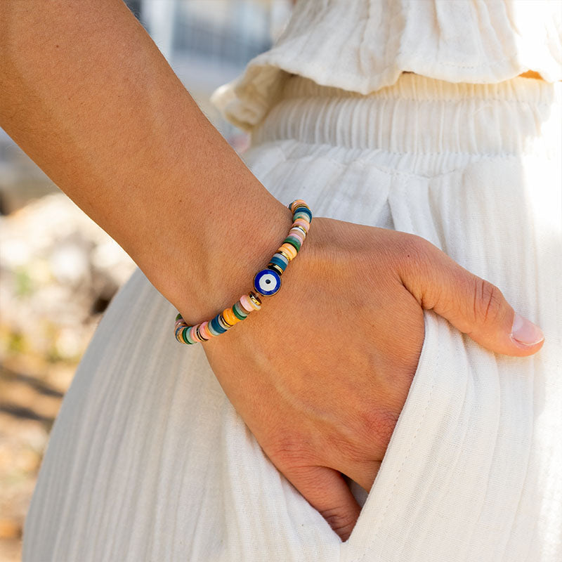 Sunset Gazer Evil Eye Bracelet