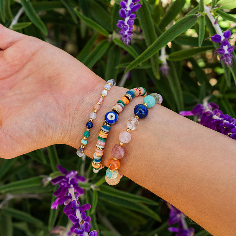Sunset Gazer Evil Eye Bracelet