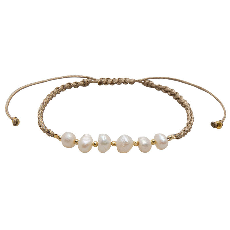 Sandkissed Mermaid's Pearl Bracelet
