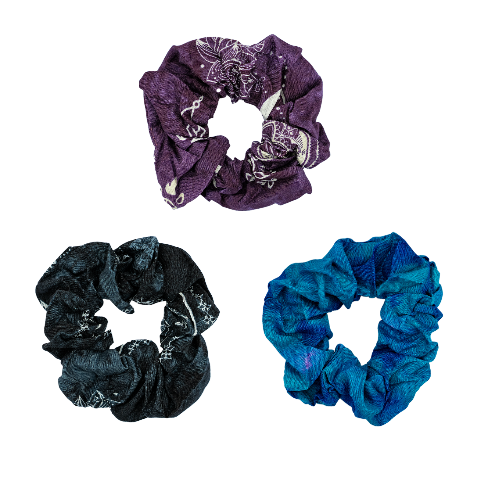 Celestial Lotus Scrunchie Pack of 3