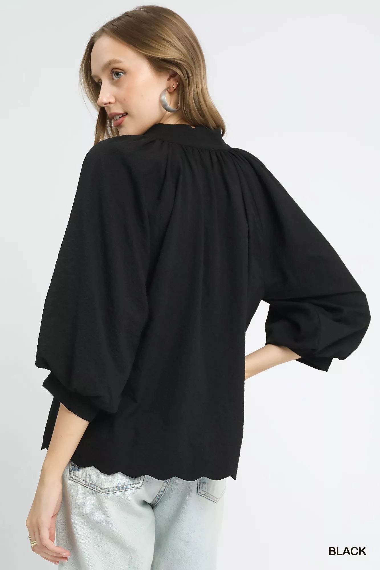 Classic Elegance Textured Blouse