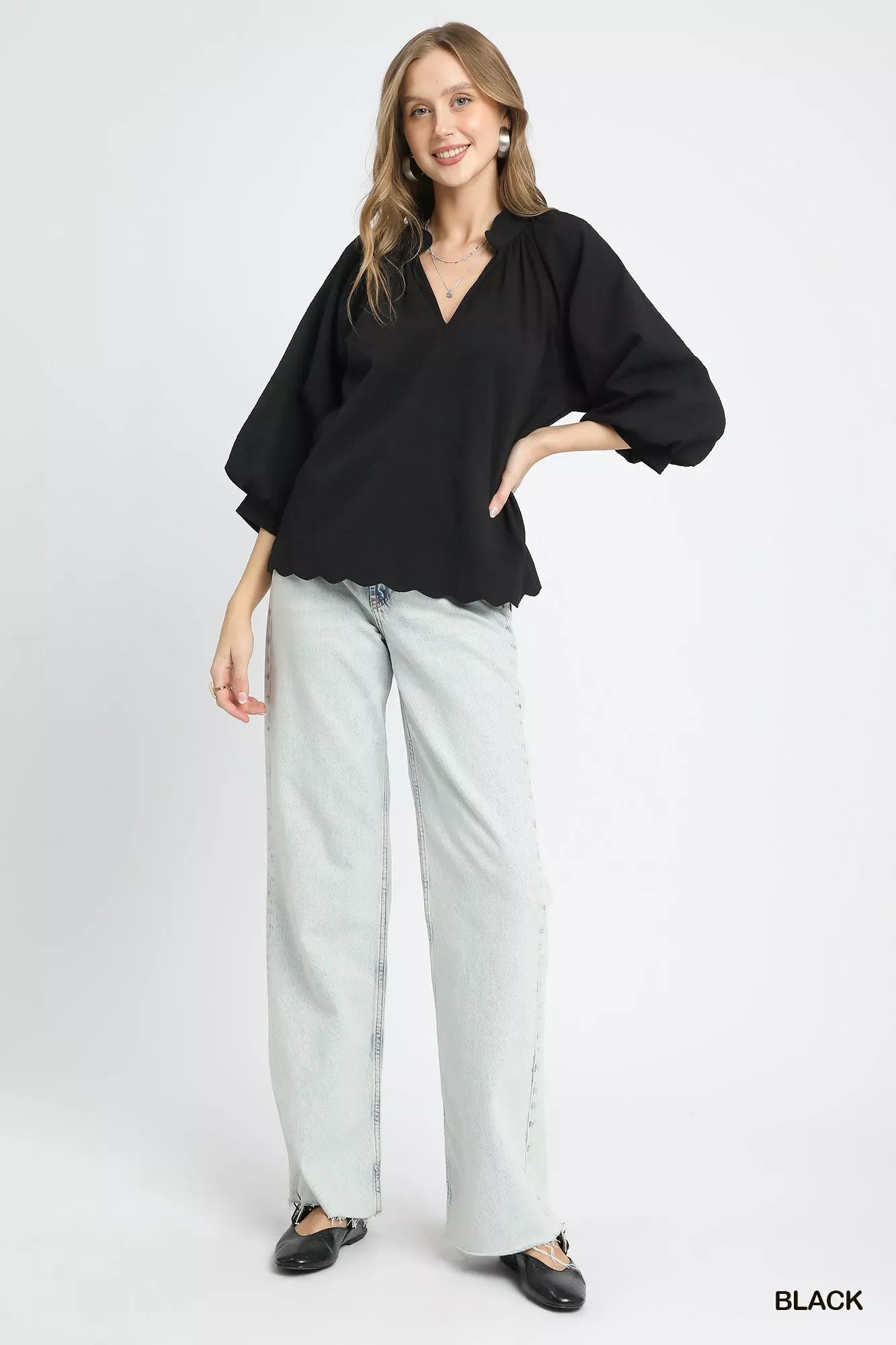 Classic Elegance Textured Blouse